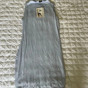 Naked wardrobe blue mini dress